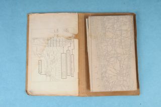 ANTIQUE 1916 MENDENHALL ' S GUIDE AND FOLD OUT LINEN BACKED MAP OF YORK STATE 4