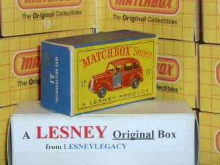 Matchbox Lesney 17c Austin Metropolitan Taxi Cab Type D Empty Box Only