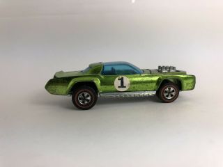 Hot Wheels - 1971 Sugar Caddy Redline - Light Green Rare - 1/64 5