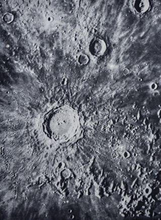 1960 Lunar Atlas Moon Map Photo Kepler E4 - b - Surface Craters - Lick Observatory 3