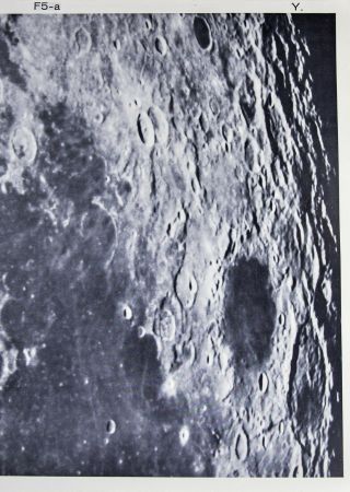 1960 Lunar Atlas Moon Map Photo Map - Grimaldi F5 - a Yerks Observatory - Craters 3