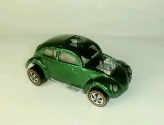 1967 Mattel Vintage Metal Toy Car Hot Wheels Redline Custom Volkswagen Green