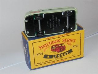 1960s.  matchbox.  LESNEY,  21 Milk Delivery Truck In C type Box. 5