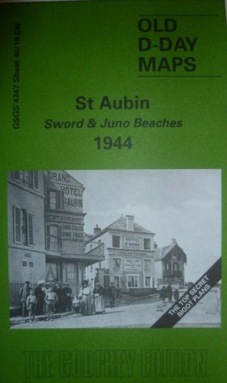 Old D - Day Maps St Aubin Sword & Juno Beach 1944 Top Secret Bigot Plan