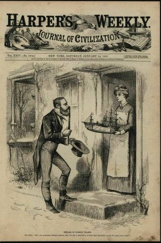 Ireland Charity Corruption Potential Tramp 1880 Antique Nast Engraved Print