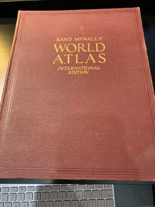 1947 Rand Mcnally World Atlas International Edition