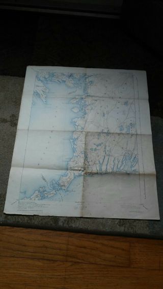 1926 Falmouth Ma Map 16x20 Cape Cod