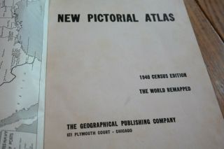 Atlas of the World 1940 Census Edition Maps US & Foreign 2