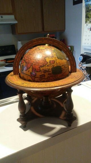 Vintage Zodiac Astrology Desktop Globe Made In Italy Old World Style World Globe 2