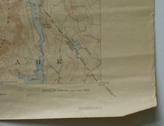 FRYEBURG Quad Topo Map 1911/1922 Maine Bridgton Sweden Lovell Saco River Kezar L 3