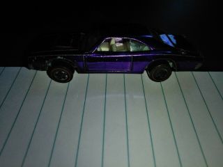 1968 Redline Hot Wheels Spectraflame Purple Custom Dodge Charger Usa