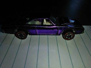 1968 Redline Hot Wheels Spectraflame Purple Custom Dodge Charger USA 4