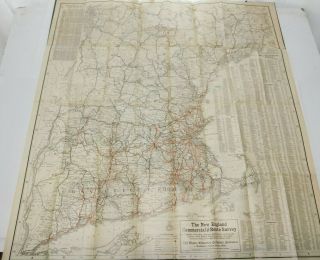 1907 England Commercial And Route Survey Railroad Map