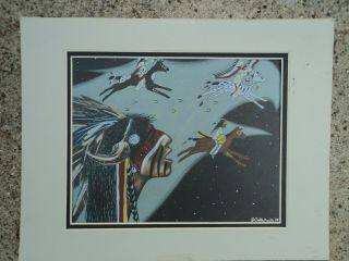 " The Triumph Of Crazy Horse " By James Yellowhawk - 11 " X 14 " Native Art Print