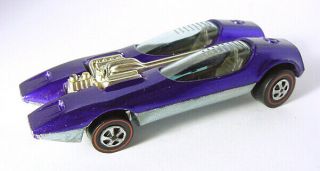 1968 Mattel Hot Wheels Redline Splittin Image Purple W Dark Int Us