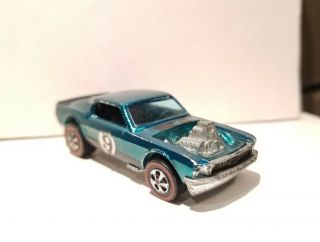 Hot Wheels Boss Hoss Redline Mustang Aqua 1