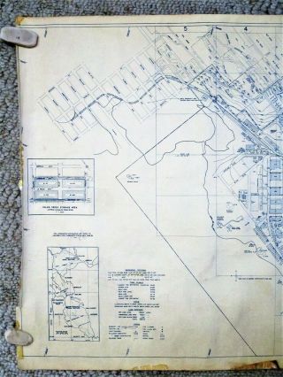 1965 DETAILED MAP of SAN FRANCISCO HUNTERS POINT NAVAL SHIPYARD 4