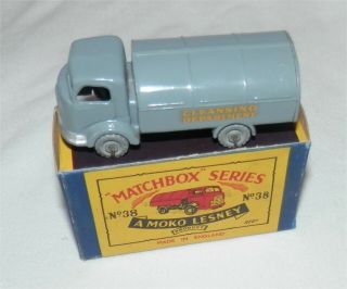 1950s.  Matchbox Lesney 38 Refuse.  Trash.  Garbage Truck.  Metal Wheels