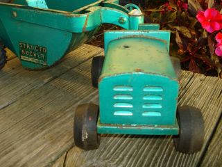 Structo Green Rocker Pressed Steel 17.  5 Cubic Yards Dump Rad - Sales vintage Toys 4