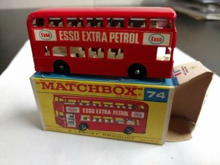 Old Matchbox Lesney 74 Daimler Bus Mib Old Store Stock Perfect Cond