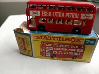 Old Matchbox Lesney 74 Daimler Bus MIB Old Store Stock Perfect Cond 2