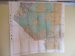 1902 Antique Map Illinois St Clair County East St Louis Mascoutah 33 X 33 " 8789