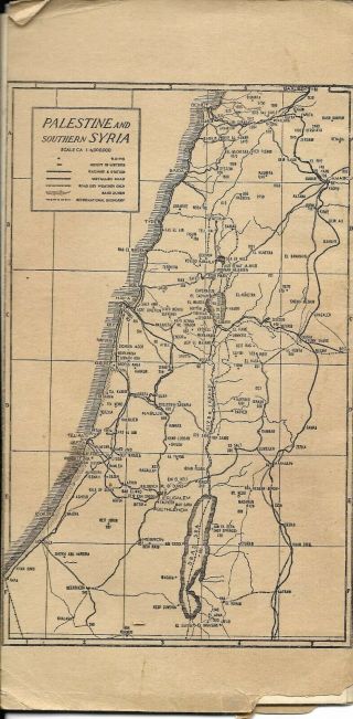 Vintage Guide Map of Jerusalem 1947 bought by Squaddie 2