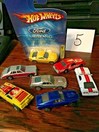 Red line mustangs hot wheels,  and other collectible cars 2