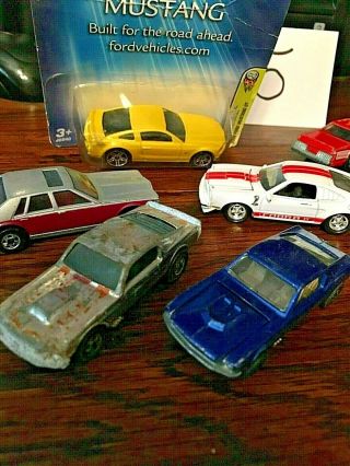 Red line mustangs hot wheels,  and other collectible cars 4