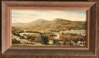 Day Mountain Strong Nh Vintage Charles Sawyer Print Hand Colored Photo Framed