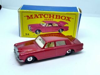 Rolls Royce Silver Shadow Matchbox Lesney 24 With Box