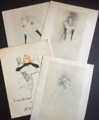 Toulouse - Lautrec Lithographs " Yvette Guilbert " 1950 50 Plus Prints