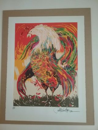 Paul Blaine Henrie Signed A/p " Cock Of The Walk " A Beauty For Any Collector Rare