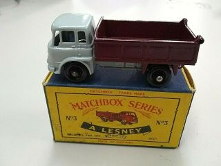 Vintage Matchbox Lesney Moko No3 Bedford 7.  5 Ton Tipper Truck Vnm Bpw In C Box