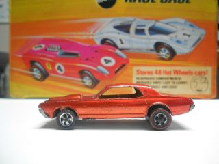 1968 Hot Wheels Custom Cougar Hong Kong Redlines Orange Sweet 16