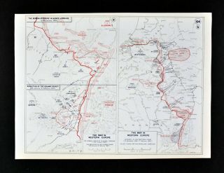 West Point Wwii Map Battle Of Colmar Pocket Alsage Lorraine Rhineland Campaign