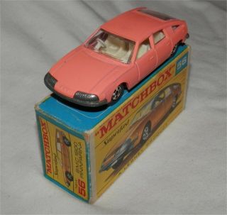 1960s.  Lesney.  Matchbox Superfast Pink 56 Pininfarina.  Almint.  All