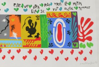 HENRI MATISSE JUIN 1950 ABSTRACT ONE THOUSAND AND ONE NIGHTS PRINT 1974 PACE 3