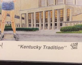 Vintage University of Kentucky Basketball Print “Kentucky Tradition” Steve Ford 2