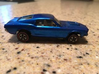 Hot Wheels Red Line “custom Mustang” 1968 Blue