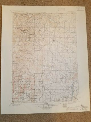 22x29 1948 Usgs Topo Map Hermosa,  South Dakota Keystone Harney Forest Wind Cave