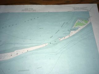 Ship Island MS 1950 USGS Topographical Geological Quadrangle Topo Map 3