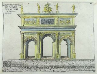 1612 G.  Laurus - Scarce 1st Issue - Arch Of Augustus - Copper Engraving