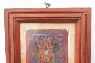 Rare Vintage Jain Religious JAIN GOD Litho Print as in Images 3