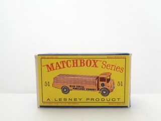 Orig.  Box For 1958 Moko Lesney Matchbox No.  51 