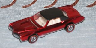 Vintage Hot Wheels Mattel Redline 1968 Custom Eldorado Red Us Metal Car