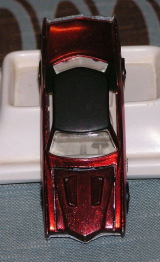 VINTAGE HOT WHEELS MATTEL REDLINE 1968 CUSTOM ELDORADO RED US METAL CAR 5