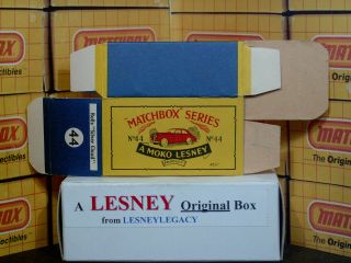 Matchbox Moko Lesney Rolls Royce Silver Cloud 44a Type B4 EMPTY BOX 3