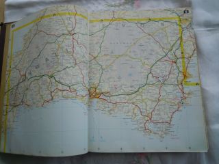 Vintage AA Road Atlas of Great Britain.  Water.  Collector? Art Project? 3