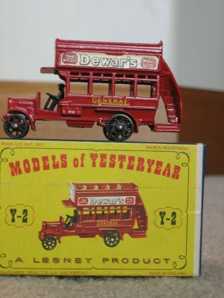 Matchbox Lesnay Models Of Yesteryear Y - 2 " B " Type London Bus